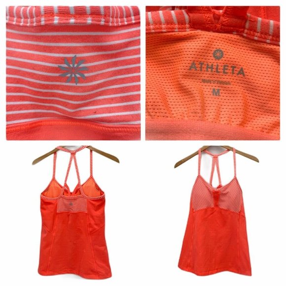 Athleta Fulfillment RB Tank Top Coral Pink  Medium - Picture 6 of 8